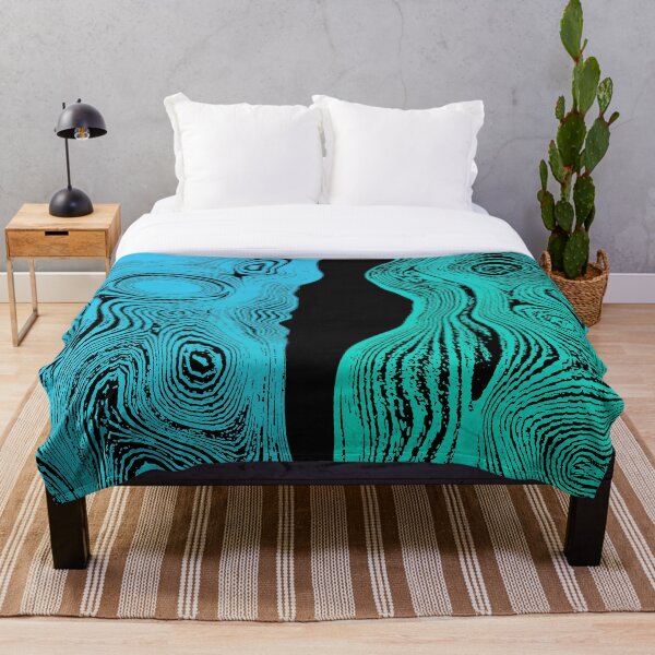 Item preview, Bluegreen Wavy Woodgrain designed and sold by SanfordStudio.