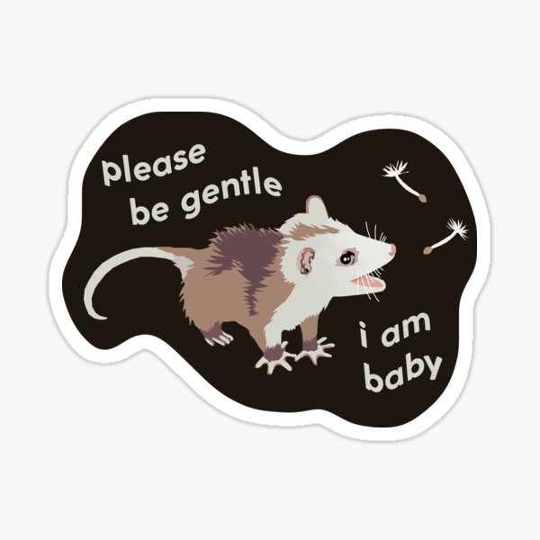 Vista previa del artículo con la obra «Por favor, sé gentil, soy bebé», diseñado y vendido por BoyPilot Goods.