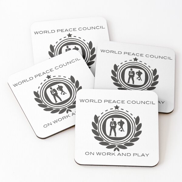 Item preview, World Peace Council on Work and Play designed and sold by ANewKindOfWater.