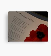 In Flanders Fields Canvas Print