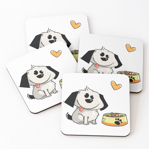 Item preview, Cute Little Puppy And A Bowl Full Of Yummy Food	 designed and sold by Neda Sadreddin.