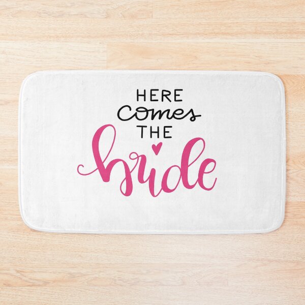 Item preview, Here comes the bride - pink / black designed and sold by MrsDeeDesigns.