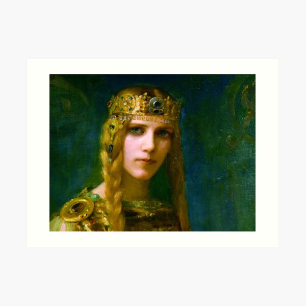 Isolde Irish Princess, 1911, Gaston Bussiere Art Print