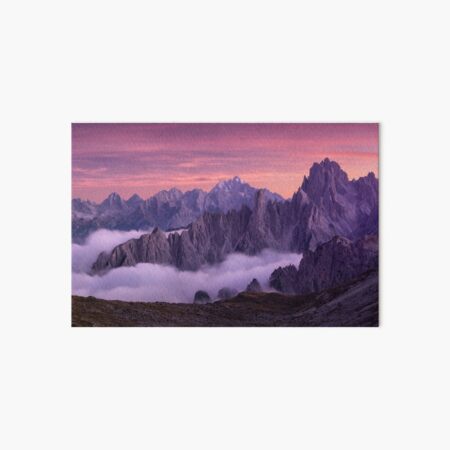Feuriger Sonnenuntergang in den Dolomiten Galeriedruck