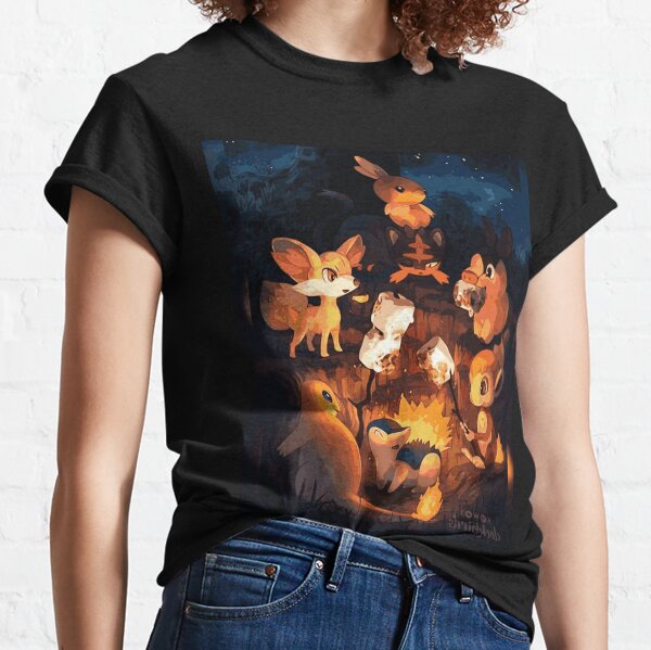 Fire Starters Chilling in a Campfire - Pocket Monsters Classic T-Shirt