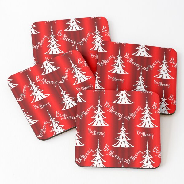 Item preview, Be Merry Red Contemporary Christmas designed and sold by GraphicAllusion.