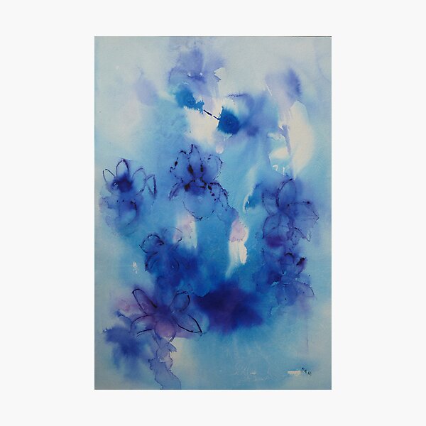 Dreaming of irises Photographic Print