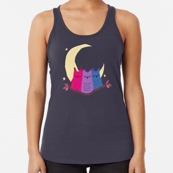 Bisexuowls Racerback Tank Top