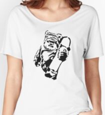 Jawa Skateboarder Stencil Women's Relaxed Fit T-Shirt