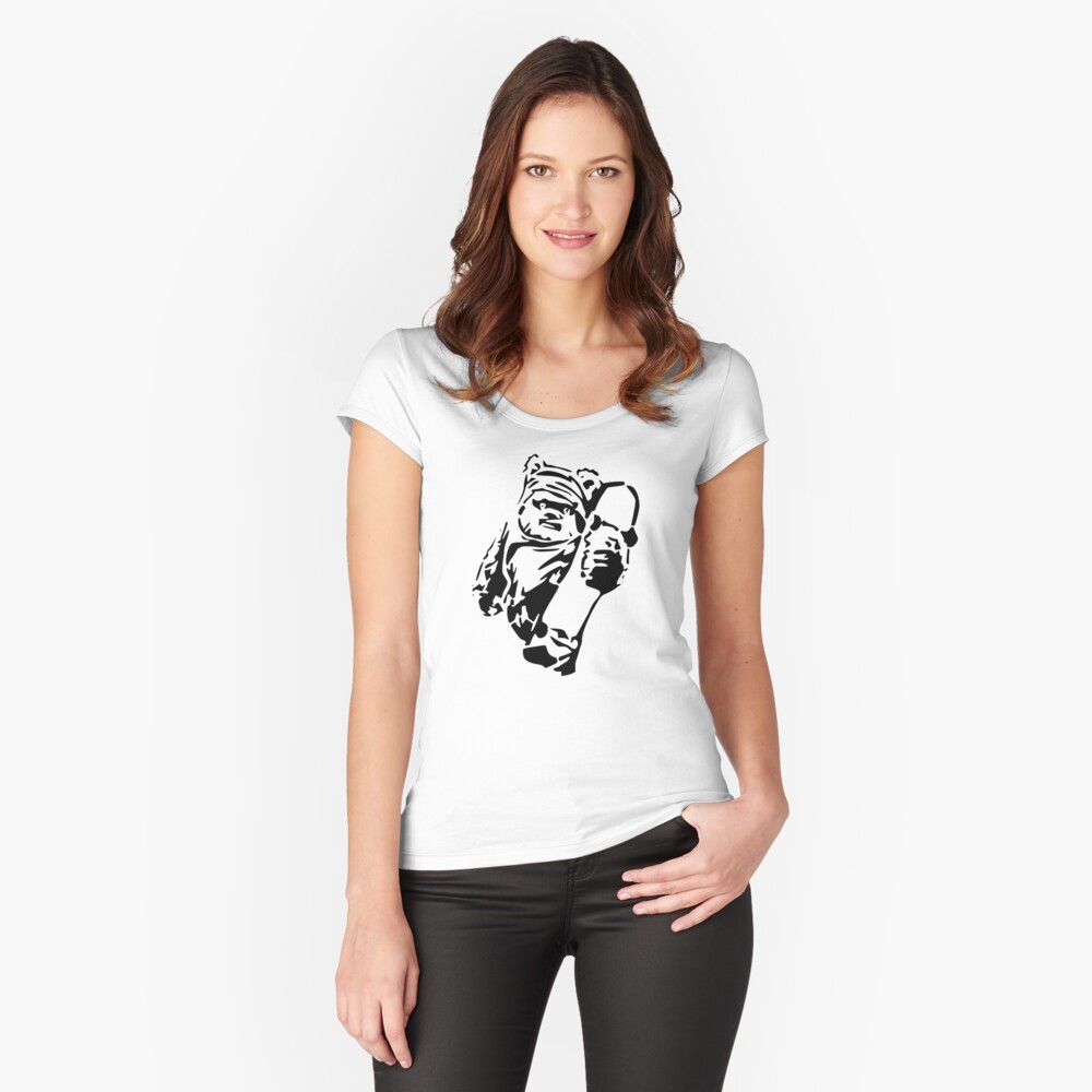 Vista previa del artículo con la obra «Camiseta entallada de cuello ancho», diseñado y vendido por starsolo.