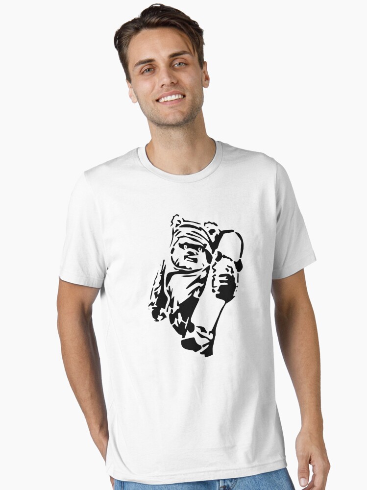 Imagen 1 de 7, Camiseta esencial con la obra Plantilla de patinador Jawa, diseñada y vendida por starsolo.