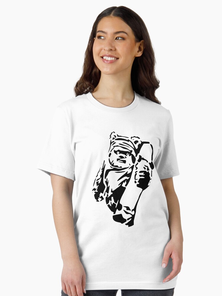 Imagen 2 de 7, Camiseta esencial con la obra Plantilla de patinador Jawa, diseñada y vendida por starsolo.