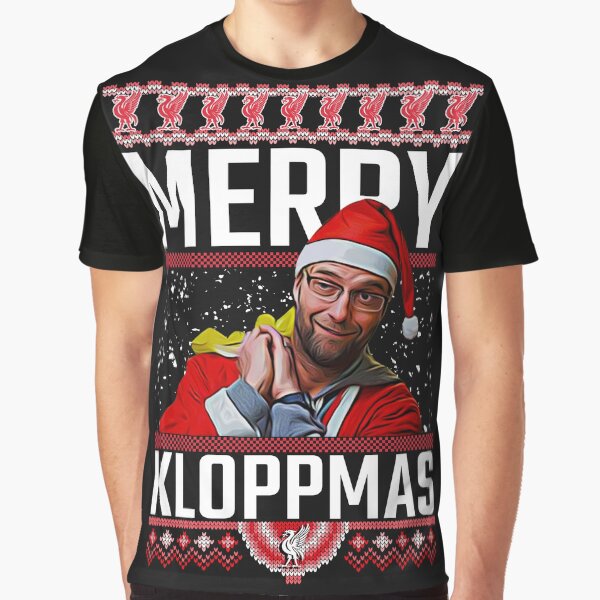 Merry Kloppmas Jurgen Klopp LFC Christmas Sweatshirt Design Graphic T-Shirt