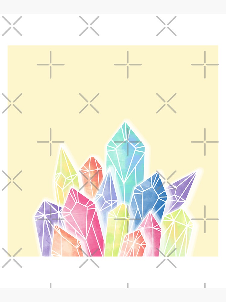 Crystals Yellow by PrintablesP