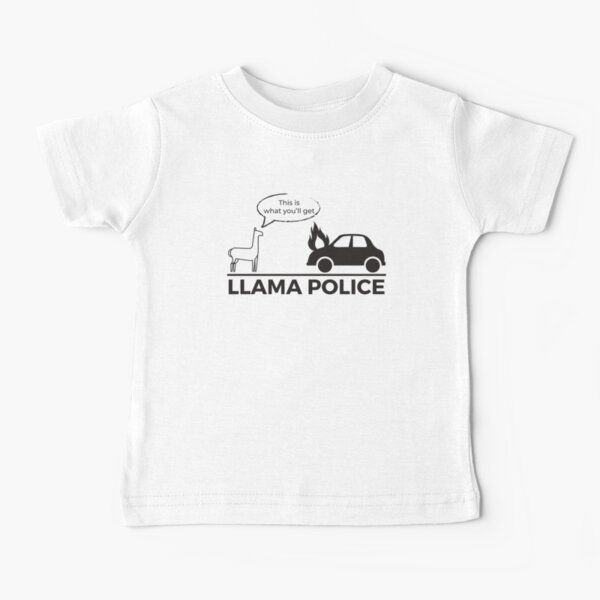 Item preview, "Llama Police" Funny Radiohead OK Computer Pun designed and sold by Jordbord.