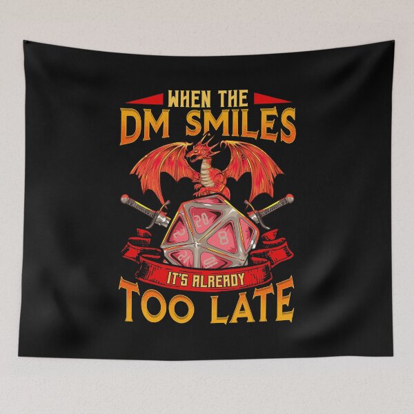 Item preview, Funny When the DM Smiles, It's Already Too Late designed and sold by perfectpresents.