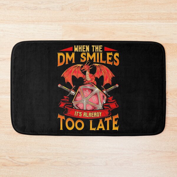 Item preview, Funny When the DM Smiles, It's Already Too Late designed and sold by perfectpresents.