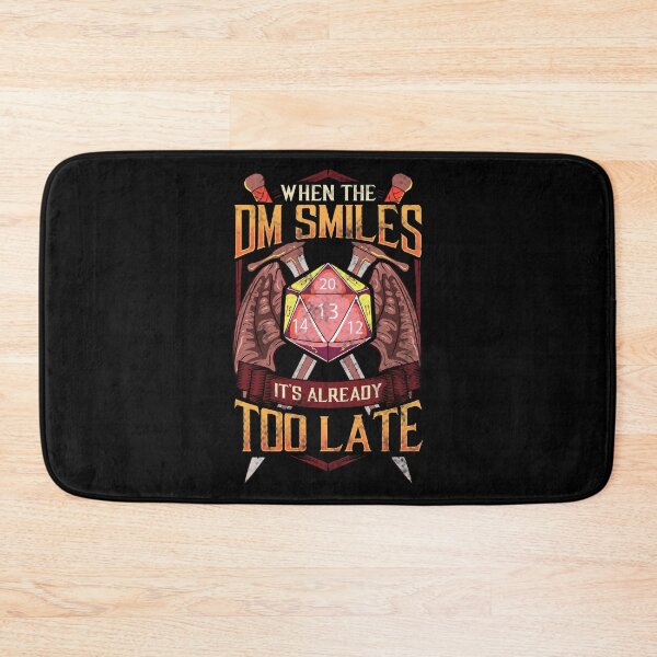 Item preview, When the DM Smiles, It's Already Too Late Gaming designed and sold by perfectpresents.