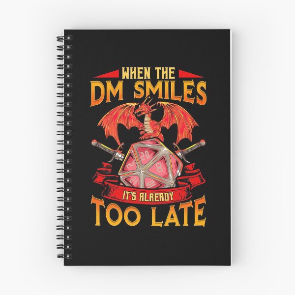 Item preview, Funny When the DM Smiles, It's Already Too Late designed and sold by perfectpresents.