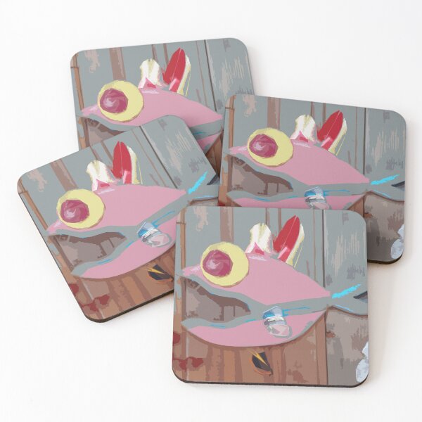 Item preview, Funky Fish Pink Grey Brown designed and sold by Beachy.