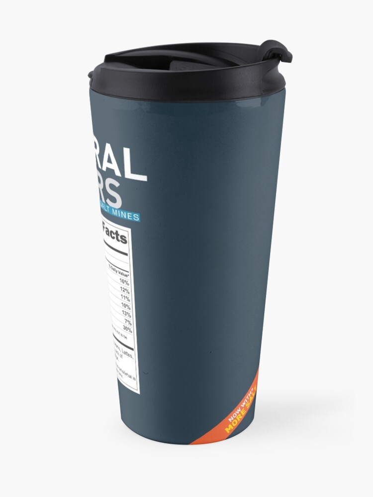 Alternate view of SPECIAL Liberal/Democrat Tears From the Salt Mines Logo with salty tears supplement facts - Online Store Travel Mug