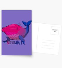Bisexuwhale - mit Text Postkarten