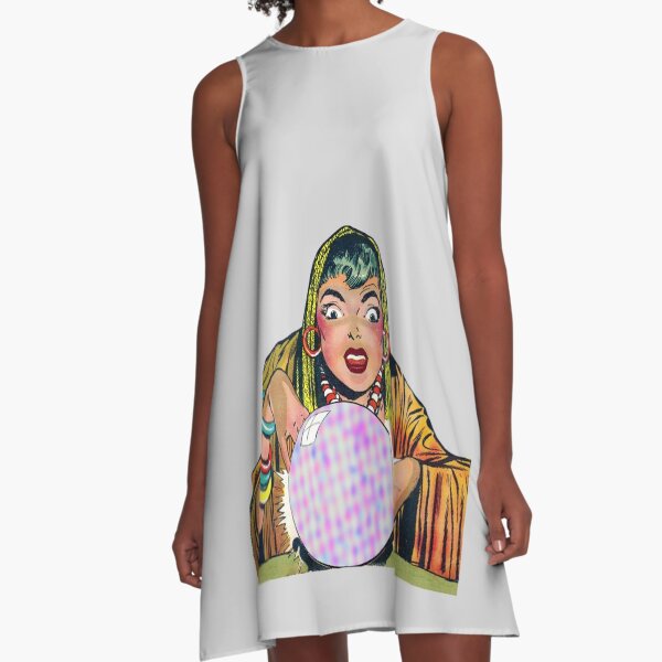 Fortune Teller A-Line Dress