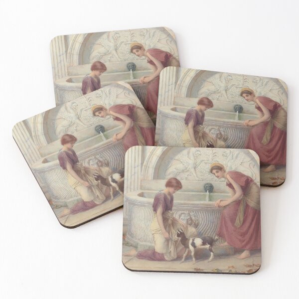 Item preview, At the Fountain, Autumn by Henry Ryland (1856-1924) designed and sold by immortalpeaches.