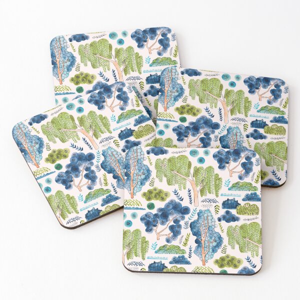 Item preview, Cute Watercolor Chinoiserie Garden designed and sold by TigaTiga.