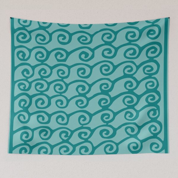 Item preview, Waves - Blue spiral pattern designed and sold by papa-pedro.