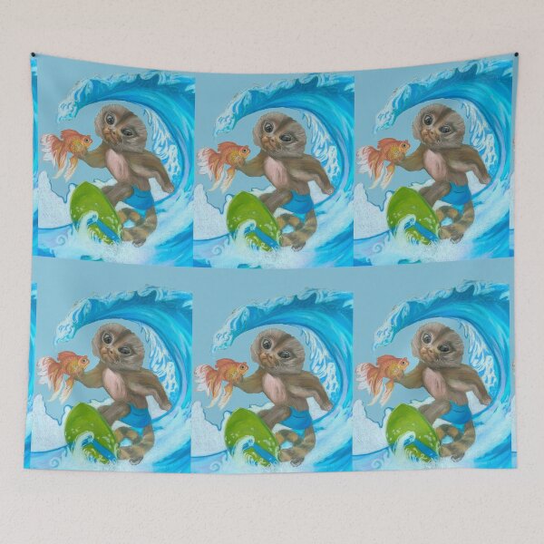 Item preview, Pygmy Marmoset - Surfer - Superhero designed and sold by MariaSibireva.