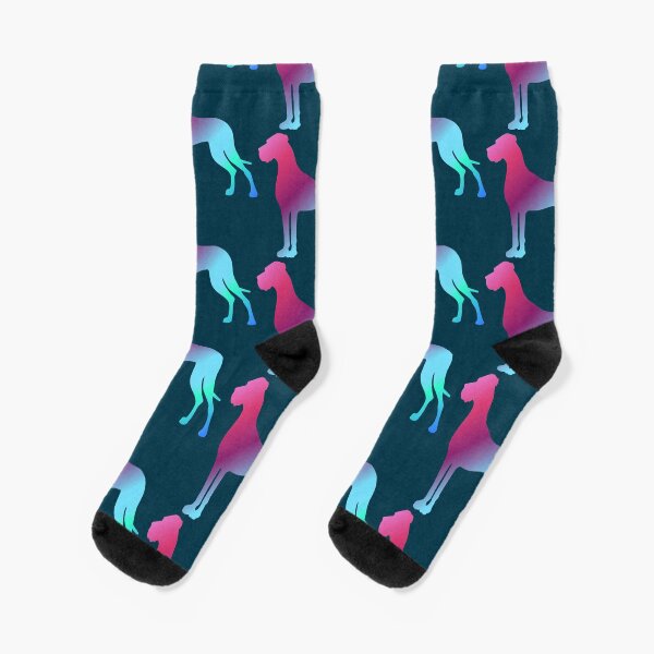Farbverlauf Deutsche Dogge Socken
