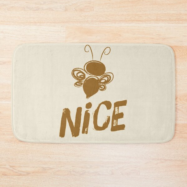 Item preview, Motivational Inspirational and Positive quote -  bee nice typography text art by Word Fandom - wordfandom designed and sold by Kerry Pritchard.