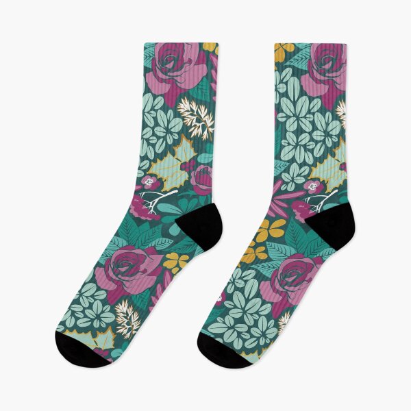 Item preview, Winter garden // green pink and gold designed and sold by SelmaCardoso.