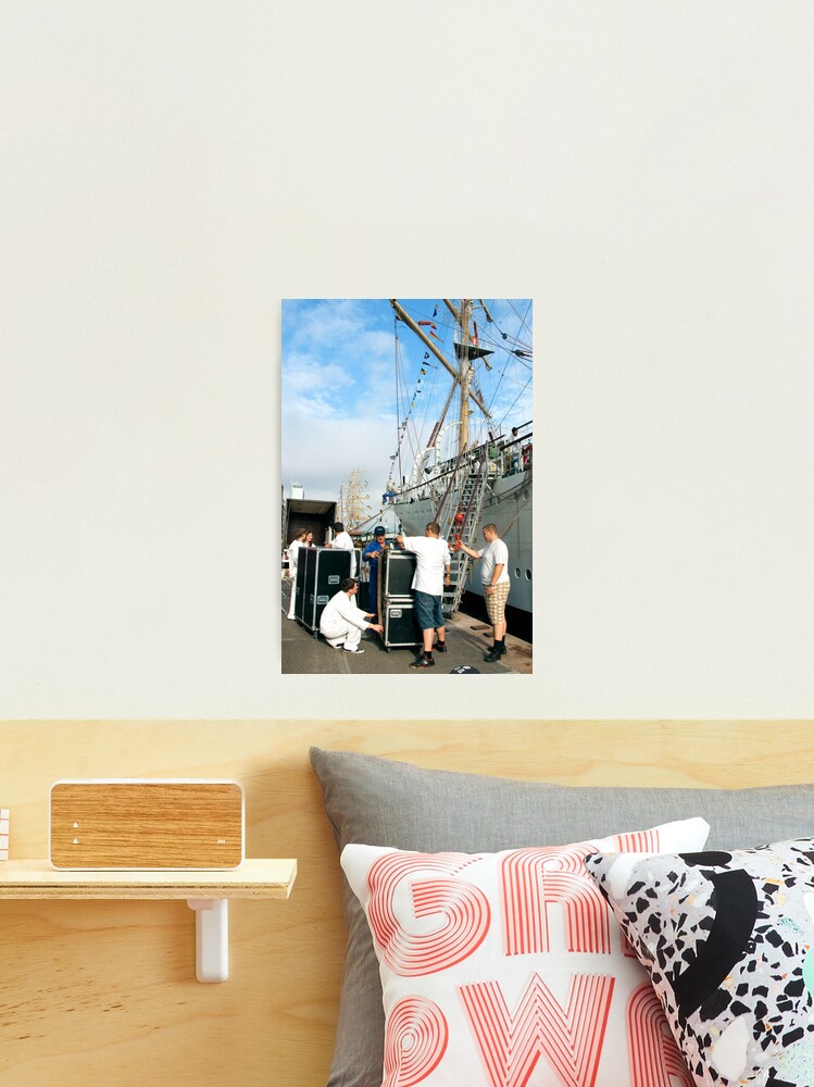 Thumbnail 2 of 3, Photographic Print, Loading the "Dar Mlodziezy" designed and sold by steppeland.