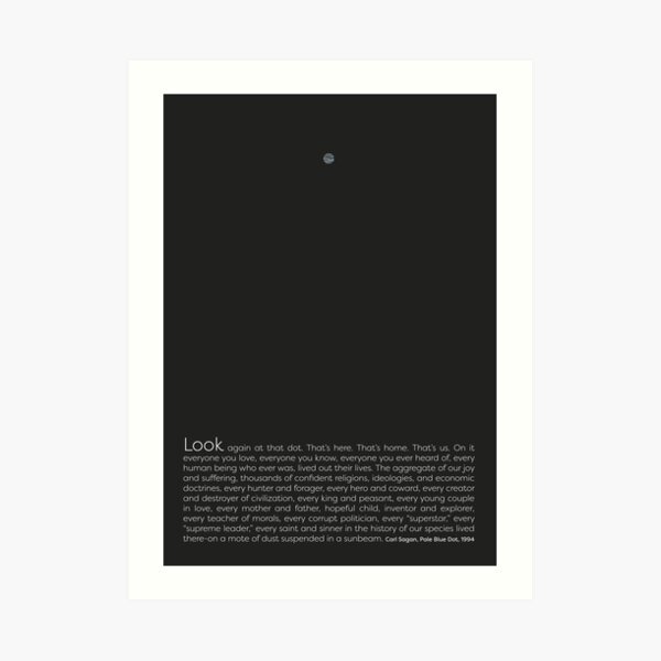Pale Blue Dot Art Print
