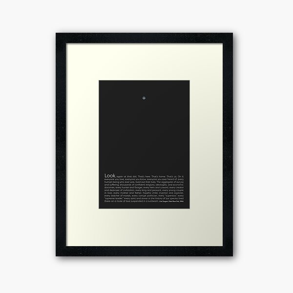 Pale Blue Dot Framed Art Print