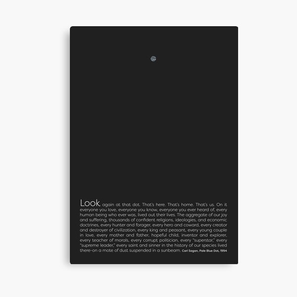 Pale Blue Dot Canvas Print