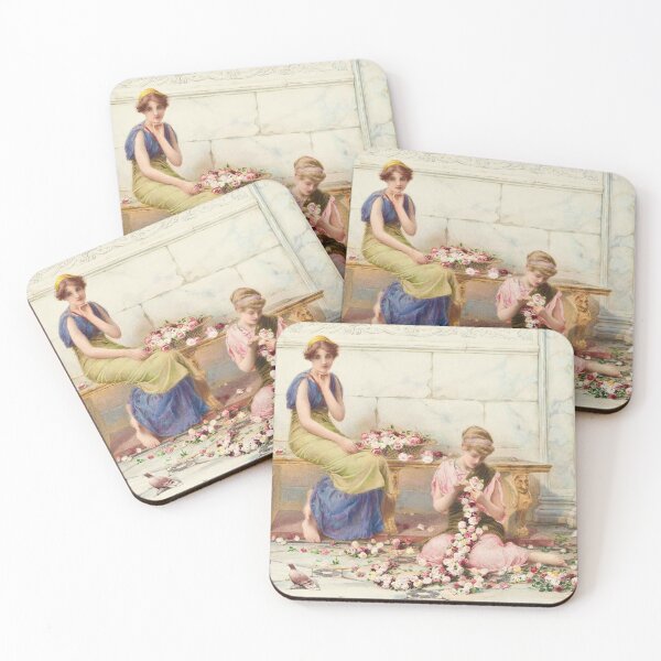 Item preview, Rose garlands, Henry Ryland, R.I. (1856-1924) designed and sold by immortalpeaches.