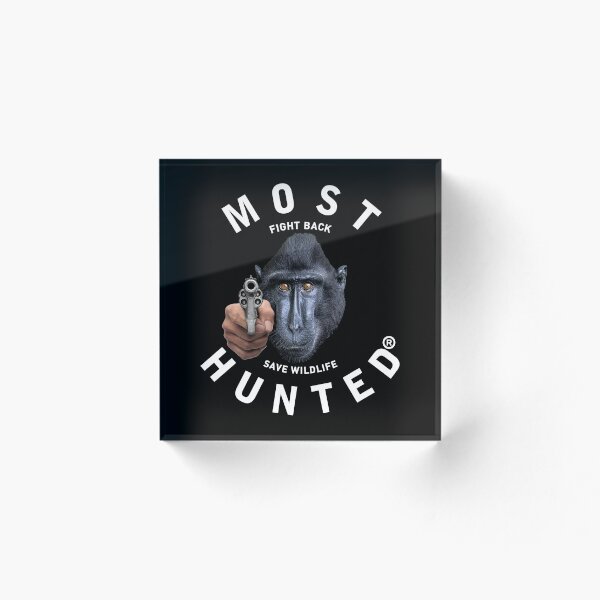 Item preview, MOST HUNTED REAL MACAQUE HEAD SAVE WILDLIFE STATEMENT designed and sold by MOSTHUNTED.