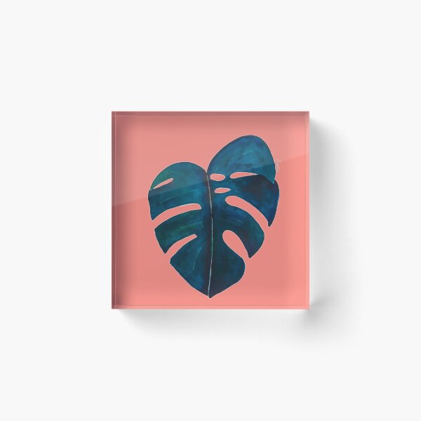 Item preview, Monstera leaf (Coral) designed and sold by Artbylees.