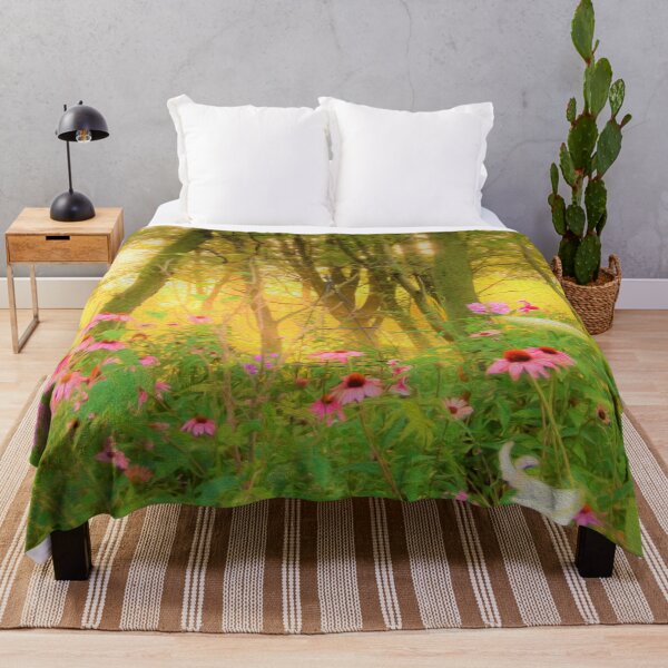 Item preview, Golden Sunrise with Pink Coneflowers in My Rubio Garden designed and sold by myrubiogarden.