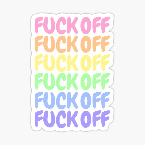 Artikel-Vorschau von RAINBOW PASTEL FUCK OFF, designt und verkauft von soarindash123.