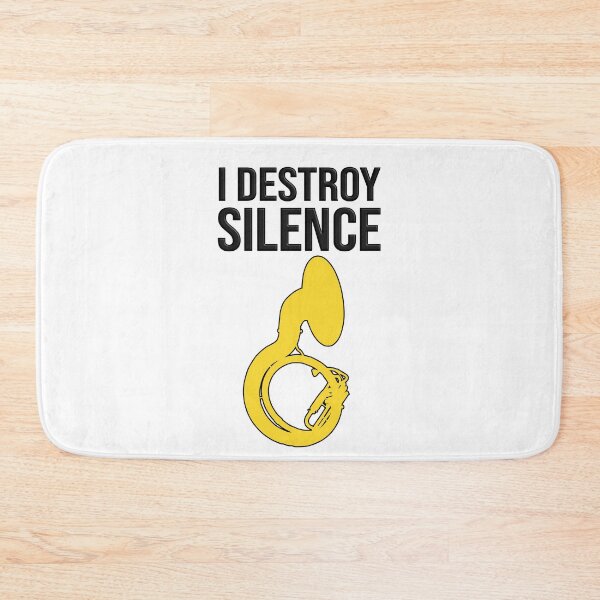 Item preview, Sousaphone - I DESTROY SILENCE - Funny Sousaphone Gift, marching band, brass band designed and sold by HEJAshirts.