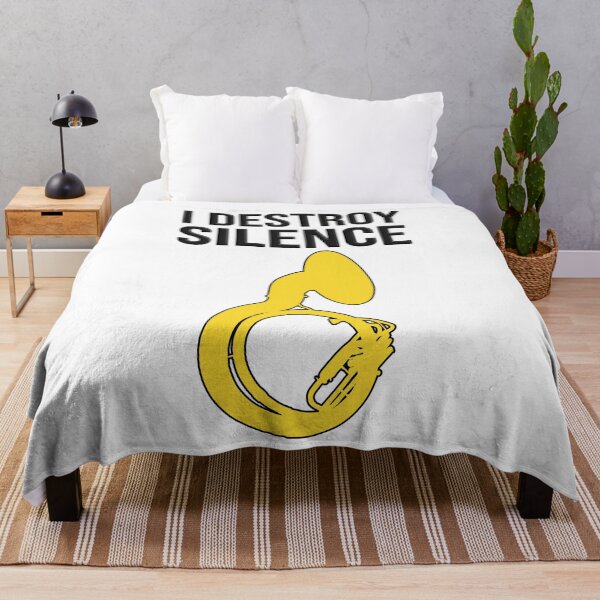 Item preview, Sousaphone - I DESTROY SILENCE - Funny Sousaphone Gift, marching band, brass band designed and sold by HEJAshirts.