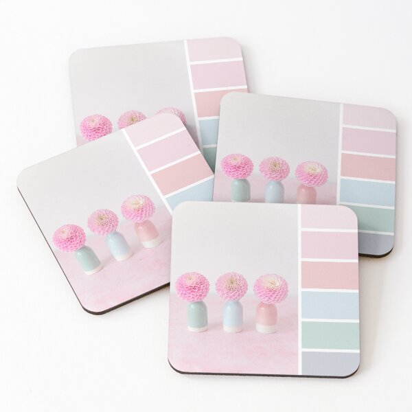 Item preview, Pastel Pink Dahlias Colour Palette designed and sold by Zoe Power.