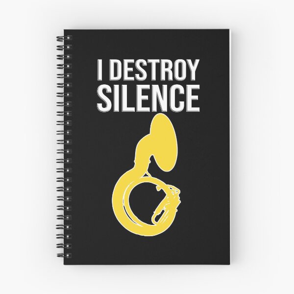 Aperçu de l'œuvre Sousaphone - I DESTROY SILENCE - Funny Sousaphone Gift, fanfare, fanfare créée et vendue par HEJAshirts.