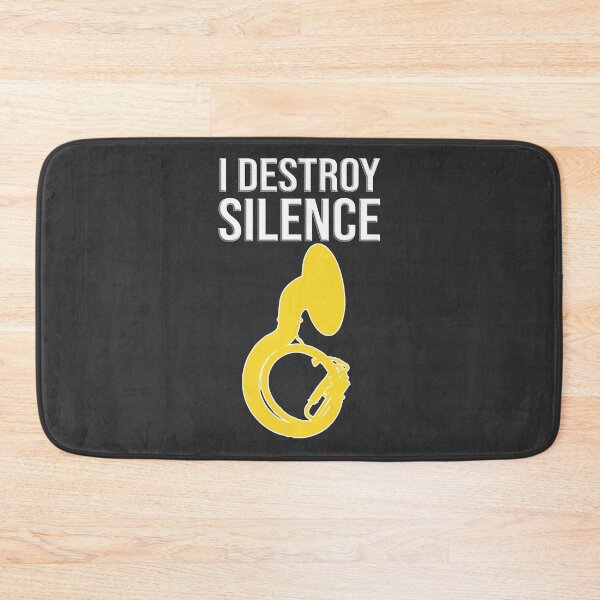 Item preview, Sousaphone - I DESTROY SILENCE - Funny Sousaphone Gift, marching band, brass band designed and sold by HEJAshirts.