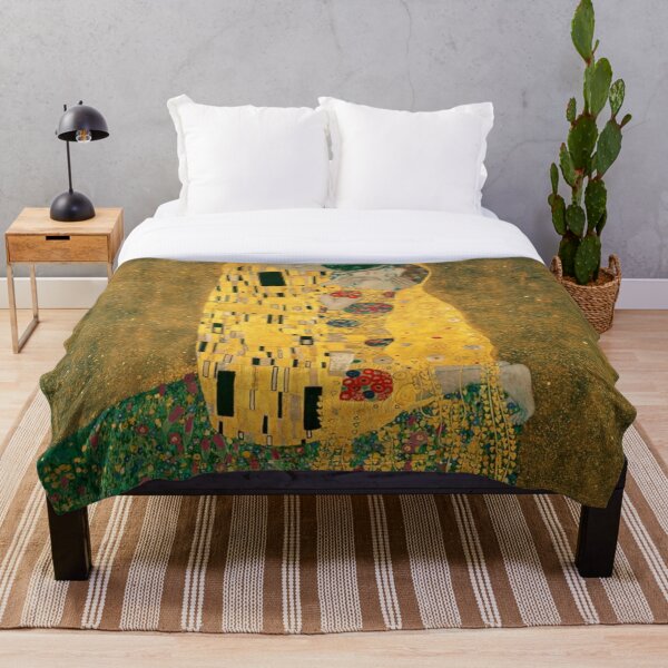 Der Kuss Gustav Klimt Fleecedecke