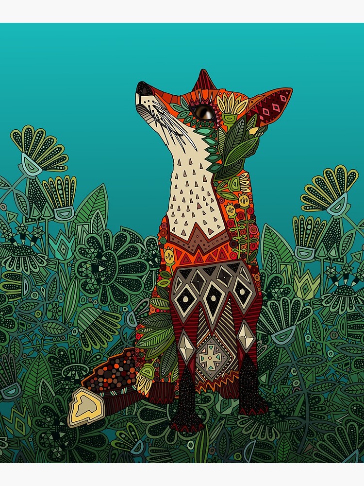 floral fox by scrummy